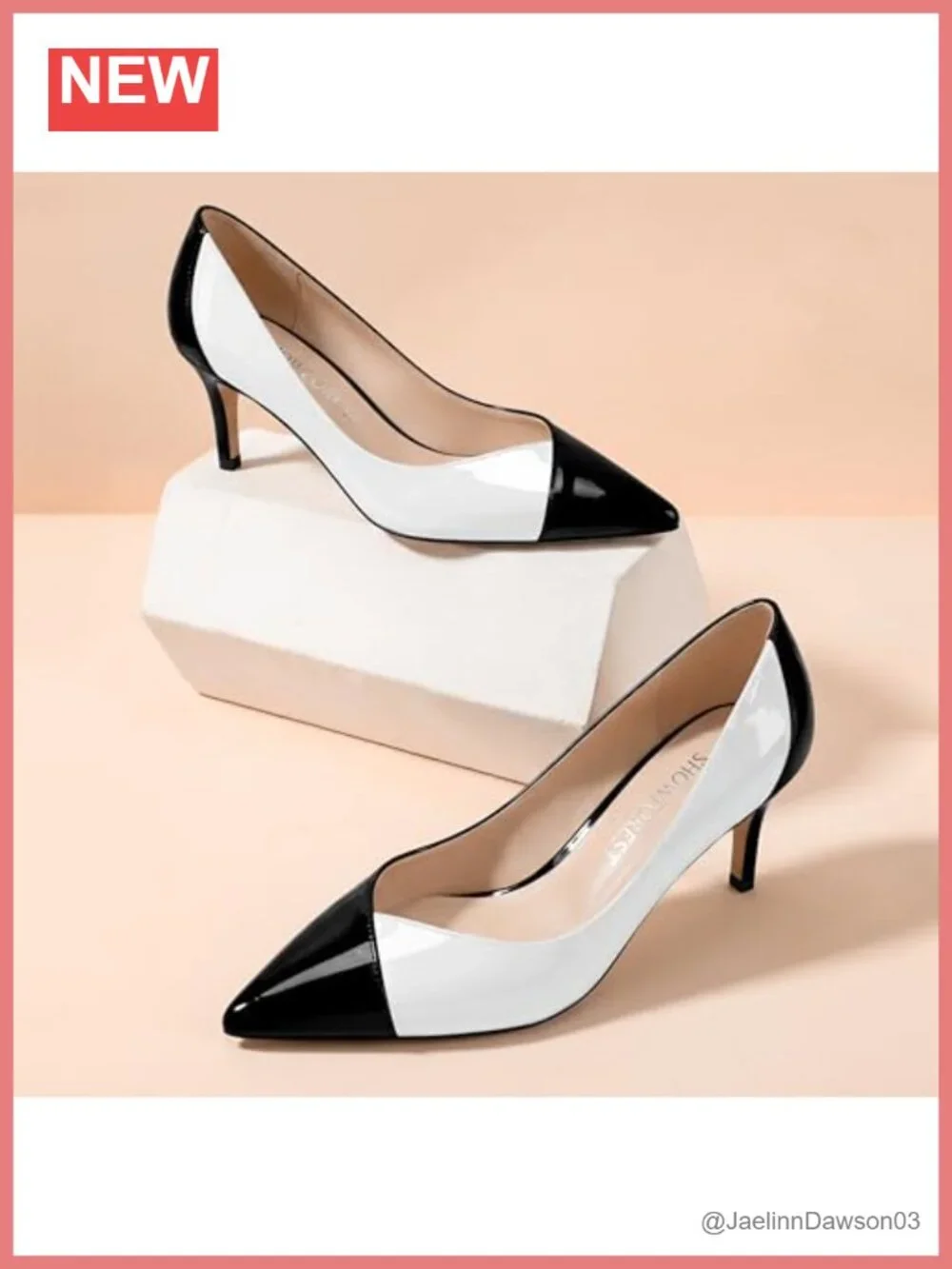 Pointed Toe Patent Leather Pumps with Stiletto Heel 2.5 inch Slip On Women's
